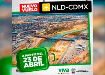 Anuncia Gobierno de Nuevo Laredo vuelos directos hacia y desde CDMX