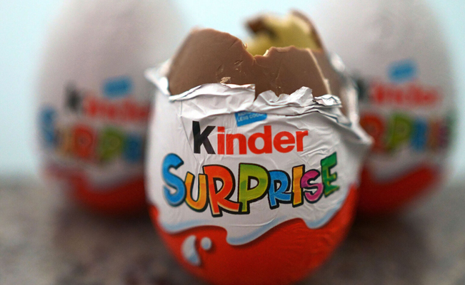 Kinder retira 3 mil toneladas de chocolates por casos de salmonelosis en Francia