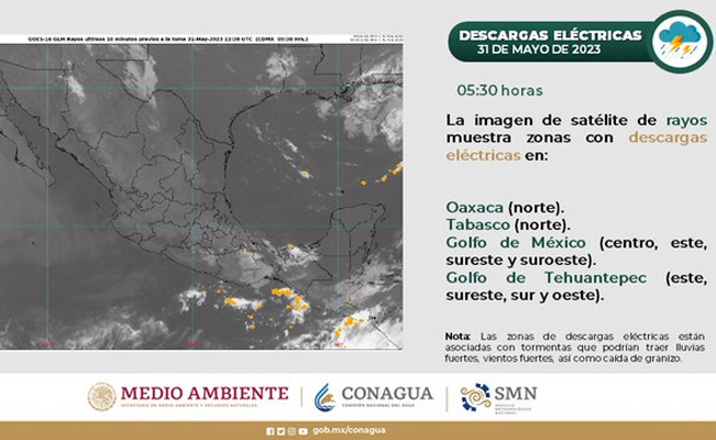 Siguen las lluvias en México: continúan los chubascos fuertes