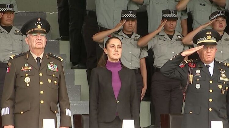 Claudia Sheinbaum encabeza el sexto aniversario de la Guardia Nacional